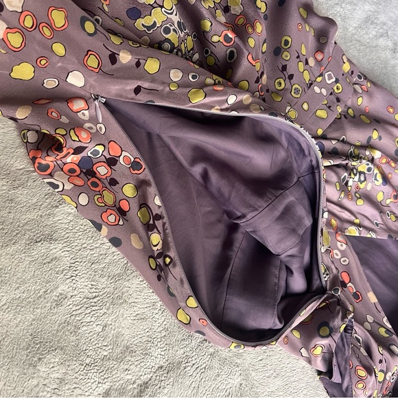 Boden Limited Edition Silk Sleeveless Empire Waist Surplice Floral Midi Dress - Picture 9 of 12